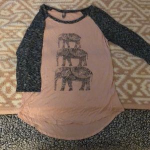 Elephant Print half sleeve shirt